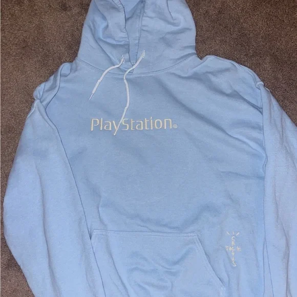 Baby blue playstation hoodie shop